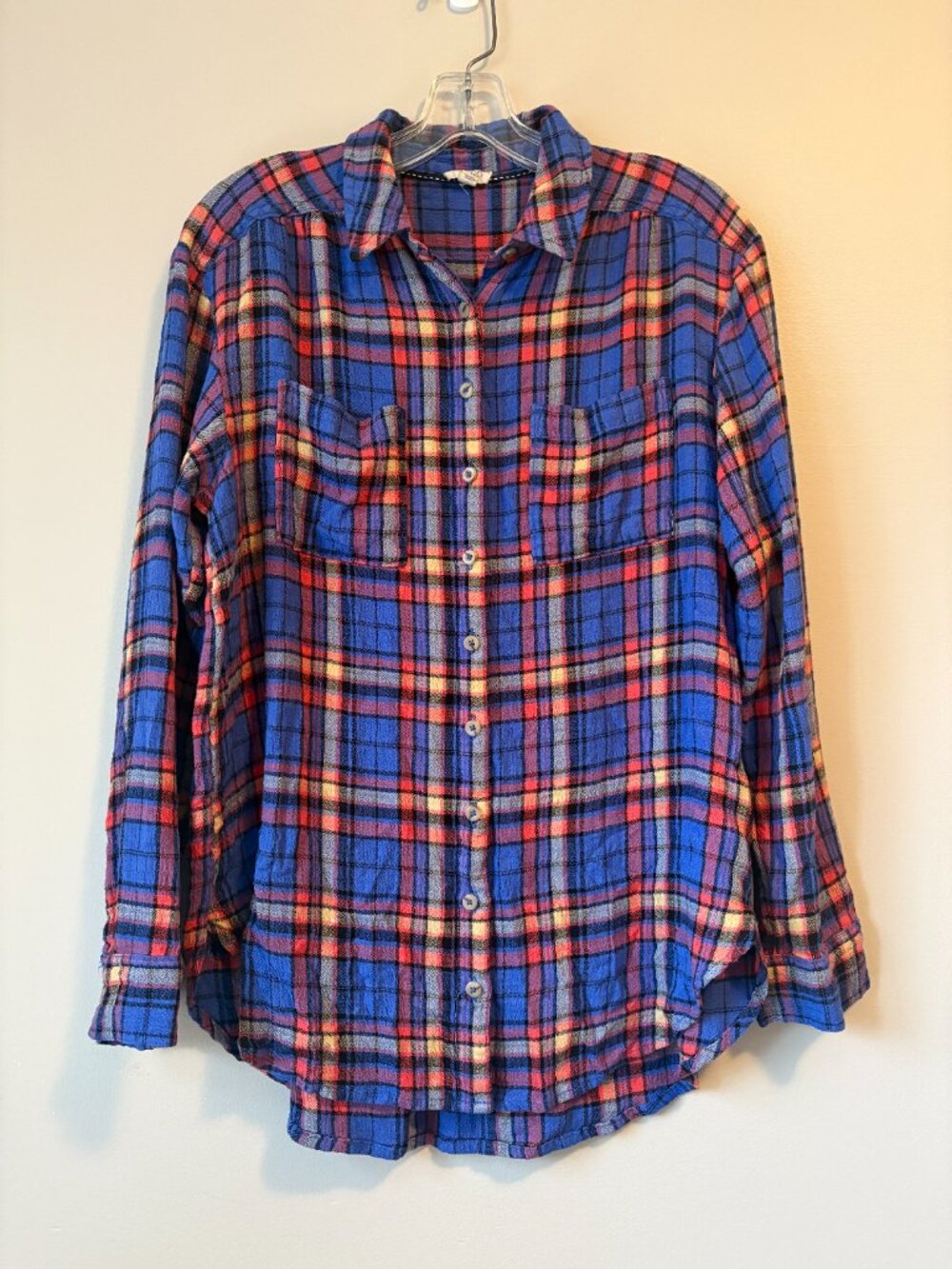 Anthropologie Pilcro Plaid Flannel Button Down Shirt Small S